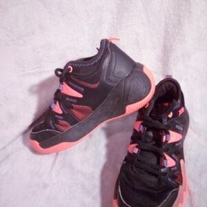 Black and Pink Athletic Sneakers